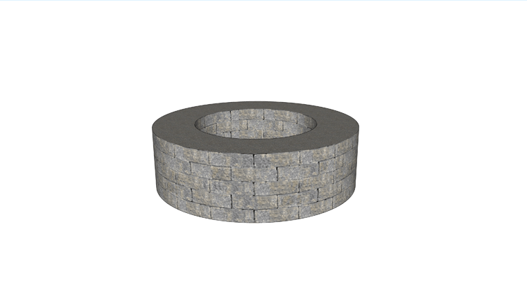 The Monument 50 Round Fire Pit - New Line StoneLedge Block